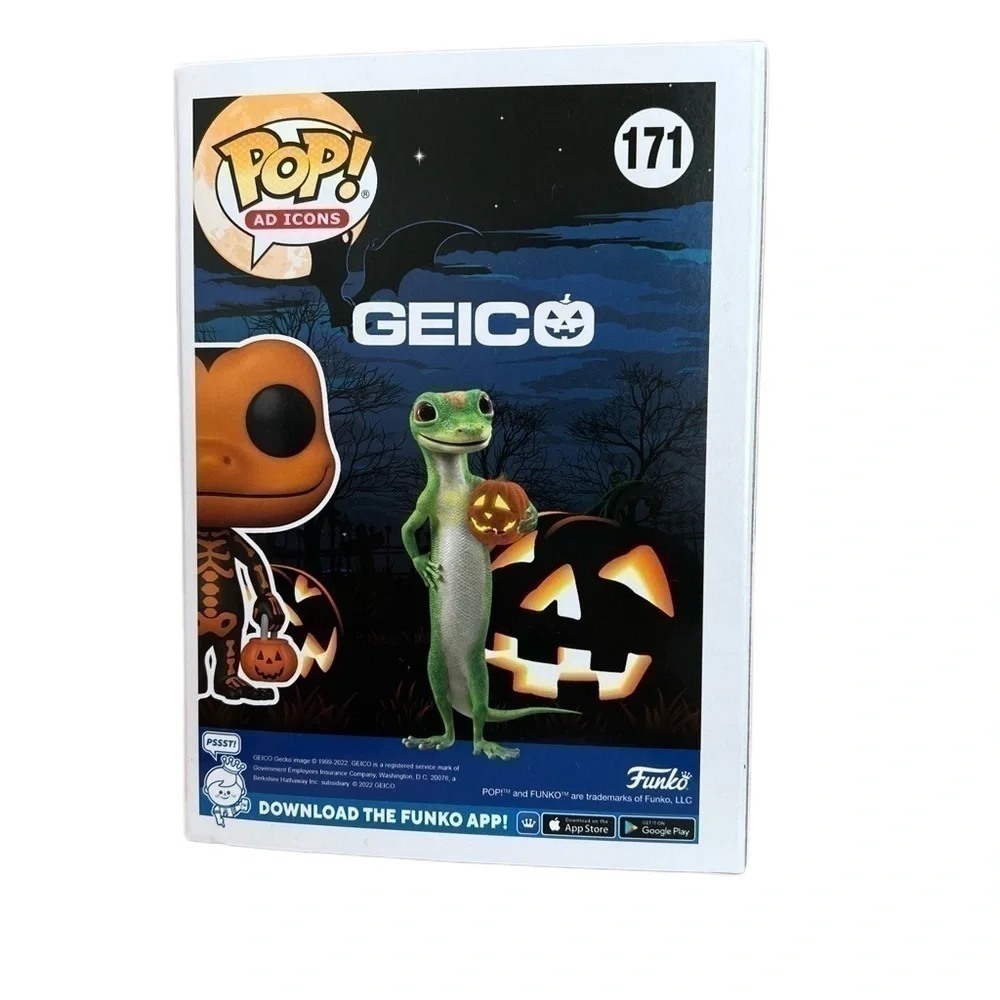 BNIB Limited Edition Geicoween Orange Gecko Funko Pop Ad Icons #171